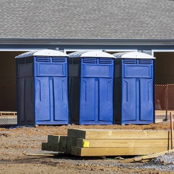 how often are the porta potties cleaned and serviced during a rental period in Chelsea